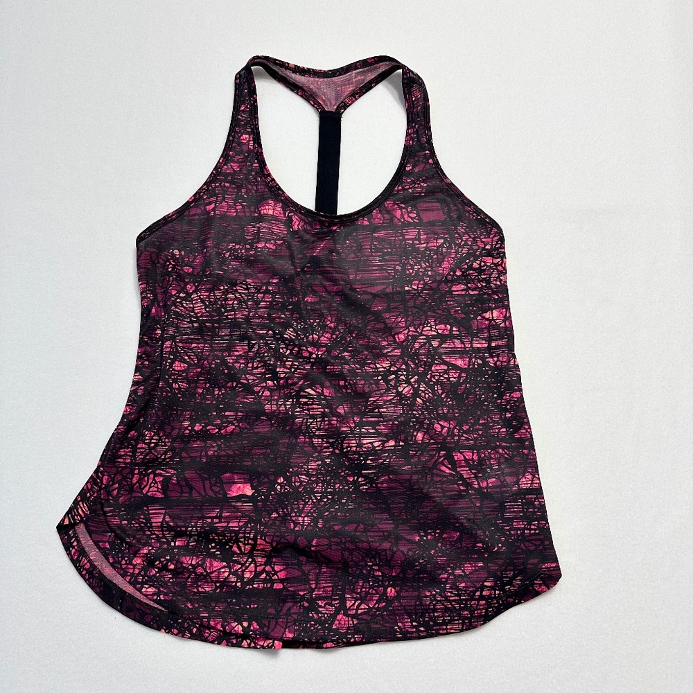 Old Navy Active Go Dry Tank Top Womens Pink Multicolor Workout Athletic